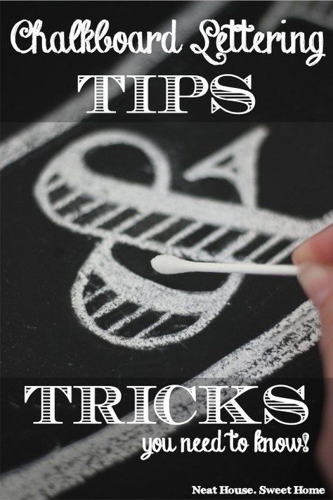 Find out how to make flawless chalkboard lettering with basic skills. I read many tutorials but couldn't believe how easy it was until I tried it myself. Chalkboard Art Tutorial, Chalk Writing, Chalkboard Doodles, Chalkboard Fonts, Chalkboard Writing, Blackboard Art, Kitchen Chalkboard, Chalk Sign, Chalkboard Drawings