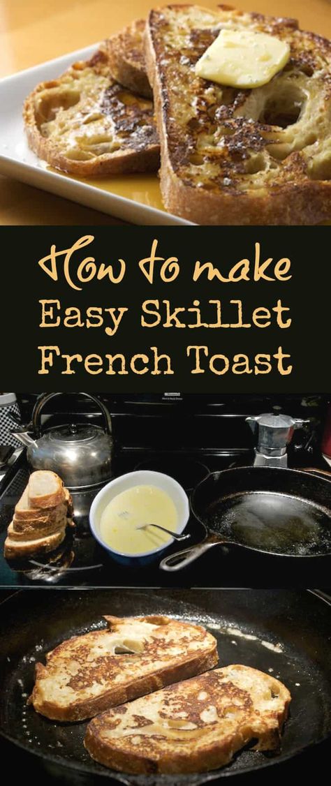 Skillet French Toast, Breakfast Casserole With Potatoes, Basic French Toast, Recipes With Avocado, French Toast Ideas, Casserole With Potatoes, Appetizer Toasts, Breakfast Casserole French Toast, Breakfast Skillet Recipes