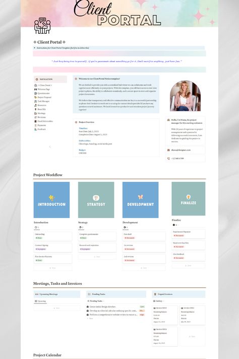 #Notion_Client_Portal #Client_Tracker #Management_Design #Client_Onboarding Notion Client Portal, Notion Template For Work, Client Tracker, Management Design, Client Onboarding, Task Manager, Kanban Board, Project Work, Project Proposal