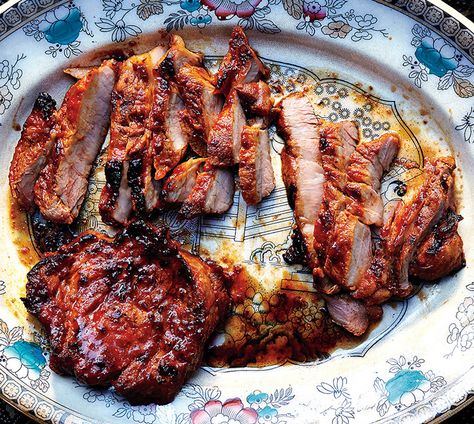 Gochujang pork shoulder steaks -- Korean chile paste & quick-cooking pork Ssam Recipe, Gochujang Pork, Pork Shoulder Steak Recipes, Shoulder Steak Recipes, Pork Shoulder Steaks, Pork Shoulder Steak, Gochujang Recipe, Boneless Pork Shoulder, Korean Barbecue