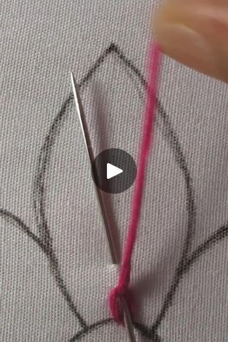 Embroidery Lessons, Embroidery Tutorial, Hand Embroidery Projects, Flower Embroidery, Embroidery Techniques, Embroidery Projects, Embroidery Flowers, Flower Design, Flower Designs