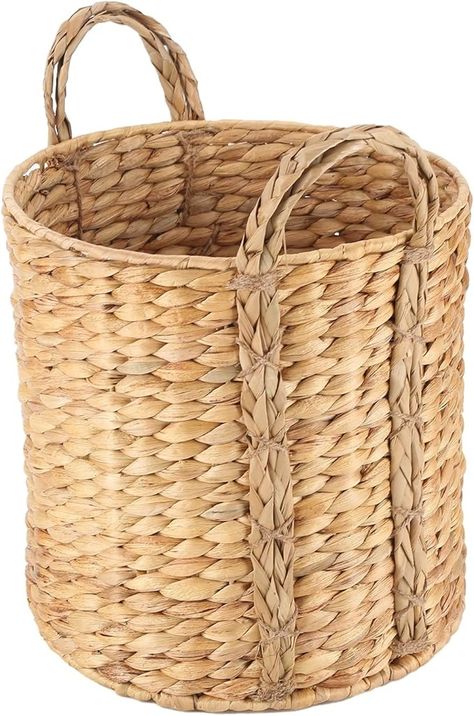 Amazon.com: JLKIMZVO Multi-purpose seaweed belly basket with handle - washing basket, water hyacinth woven basket, used for washing plants, suitable for living room, toys, blankets or nursery : Baby Plant Living Room, Blanket Holder, Basket Plant, Nursery Hamper, Belly Basket, Washing Basket, Basket With Handle, Water Hyacinth, Ceiling Fan In Kitchen