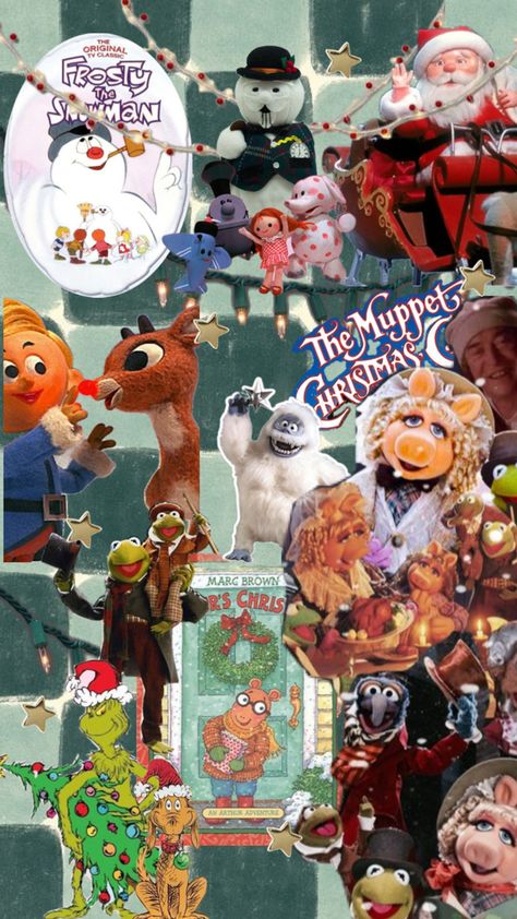 Nostalgic Christmas Movies Collage Childhood Wallpaper 90s Christmas Aesthetic Wallpaper, Nostalgic Christmas Wallpaper, Christmas Movies Collage, Childhood Wallpaper, Movies Collage, Santa Claus Wallpaper, Christmas Winter Aesthetic, Christmas Wallpaper Iphone Cute, Movie Collage