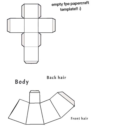 Save Time & Money: Free Printable Paper Toys Templates Blank Papercraft Template, Papercraft Doll Template, Paper Character Template, Paper Crafts Templates, Sunflower Paper Craft, Printable Paper Toys Templates, Papercraft Templates Printables, Paper Craft Template, Free Printable Paper