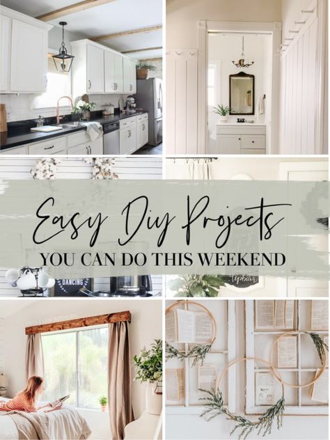 Weekend Diy Projects, Weekend Home Projects, Diy Open Shelving, Easy Diy Home Improvement, Easy Diy Home Projects, Farmhouse Diy Projects, Projects For Home, Easy Home Improvement Projects, Easy Home Improvement