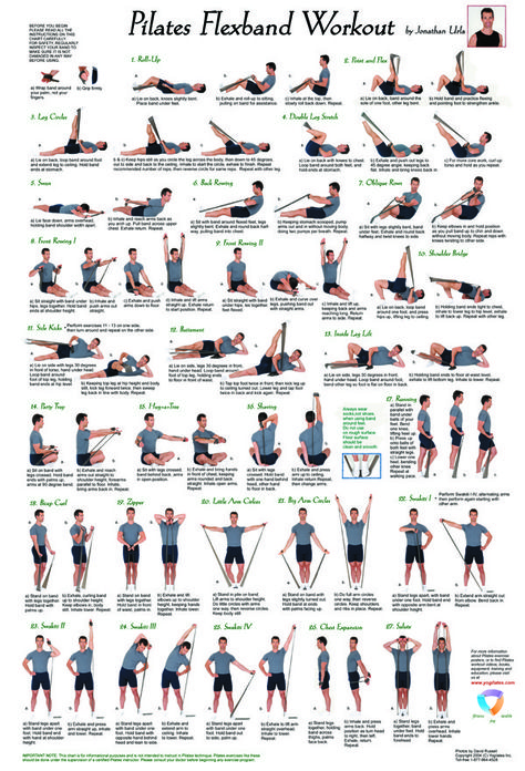 Complete Workout, Illustrated Poster, Pilates Exercises, Pilates Training, Fitness Routines, Workout Posters, Resistance Band Workout, Fitness Exercises, Resistance Workout