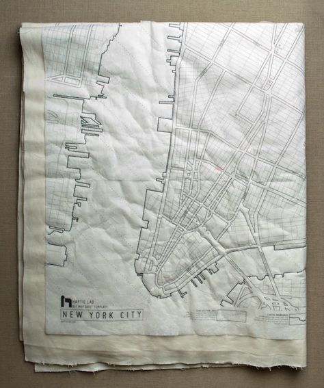 New! DIY Map Quilt Patterns from Haptic Lab | Purl Soho - Create Map Quilt Pattern, Map Quilts, Machine Drawing, Diy Map, Map Quilt, Embellishment Ideas, Purl Bee, Fabric Books, Map Pattern