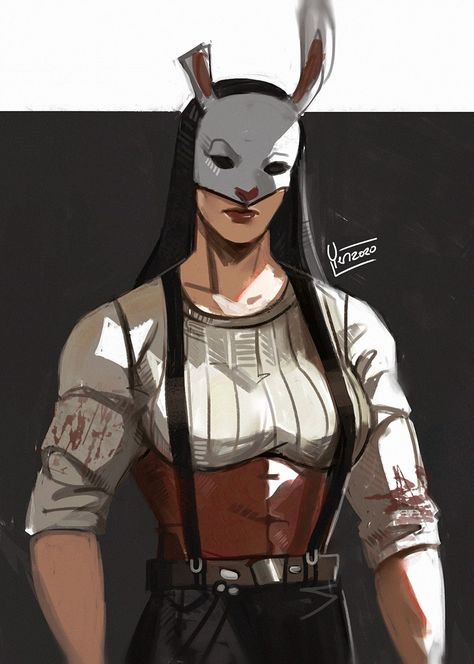 Dbd The Spirit, The Huntress Dbd Fanart, Dead By Daylight Huntress, Huntress Dbd, Dbd Fanart, Horror Fanart, Sketchbook Idea, The Huntress, Dead By Daylight