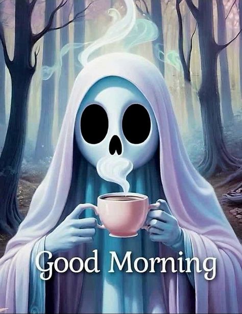 Halloween Zodiac, Halloween Morning, Facts About Halloween, Ghost Quote, Happy Halloween Gif, Cute Good Morning Gif, Spooky Coffee, Happy Halloween Pictures, Coffee Halloween