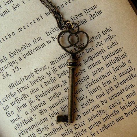 2.25 inch long antiqued bronze key on 24 inches of antiqued brass chain.I can make this any length by request :) Just let me know at checkoutMaterials: brass,bronze,chain,metal The Turn Of The Key Aesthetic, Vintage Key Aesthetic, Lock Aesthetic, Immortal Dark, Antiques Aesthetic, Decorative Keys, Scarlett Dragna, Key Aesthetic, Chain Aesthetic