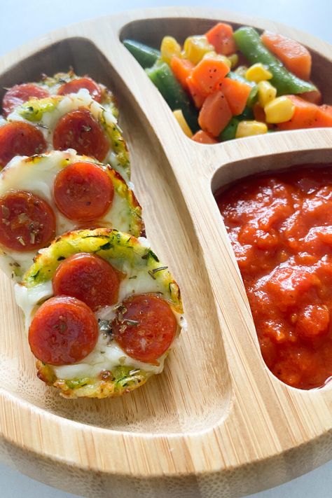 Zucchini Pizza Bites - Feeding Tiny Bellies Toddler Lunch Ideas For Daycare Picky Eaters, Tiny Bellies, Zucchini Pizza Bites, Zucchini Pizza, Silicone Muffin Pan, Kid Recipes, Healthy Baby Food, Kids Lunches, Toddler Lunches