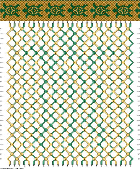 #46260 - friendship-bracelets.net Turtle Friendship Bracelet Pattern, Turtle Bracelet Pattern, Turtle Pattern Bracelet, Animal Friendship Bracelet Patterns, String Bracelet Designs, Fox Friendship Bracelet Pattern, Embroidery Floss Bracelets, Floss Bracelets, Bird Friendship Bracelet Pattern