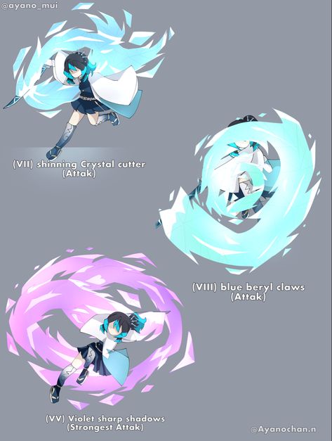 The last 3 forms!! My oc’s breathing style/kny oc / demon slayer oc/ kimetsu no yaiba oc Kny Ice Breathing, Snow Breathing Demon Slayer Oc, Crystal Breathing Demon Slayer, Kny Breathing Styles Ideas, Kny Oc Breath Styles, Crystal Powers Magic, Breathing Techniques Demon Slayer, Demon Slayer Breathing Ideas, Kny Breathing Ideas