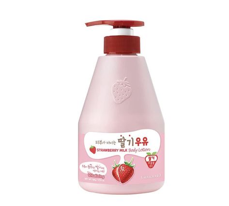 Strawberry Milk Lotion, Wonyoungism Products, Strawberry Cosmetics, Strawberry Shampoo, Milk Body Lotion, Milk Lotion, Pretty Skin Care, Body Hacks, Pretty Skin