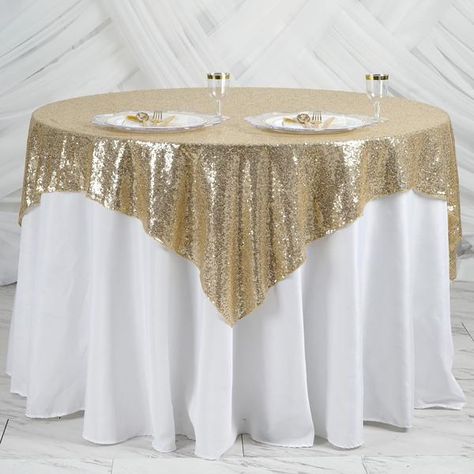 Champagne Sequin Tablecloth, Rose Gold Sequin Tablecloth, Sequin Table Cloth, Wedding Decor Vintage, Gold Sequin Tablecloth, Glam Wedding Decor, Cake Tables, Sequin Table Runner, Sequin Tablecloth