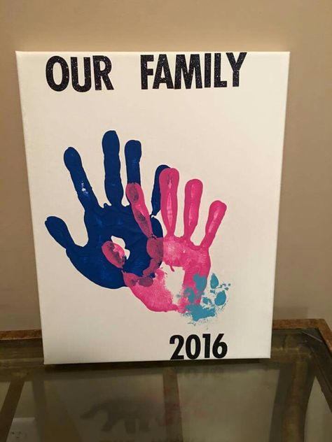 Handprints Paw Print Family Dog Paw Print Painting Ideas, Cat Paw Print Art, Paw Print Art Diy, Cat Paw Art, Dog Paw Print Craft, Paw Print Crafts, Dog Paw Print Art, Handprint Painting, Family Hand Prints