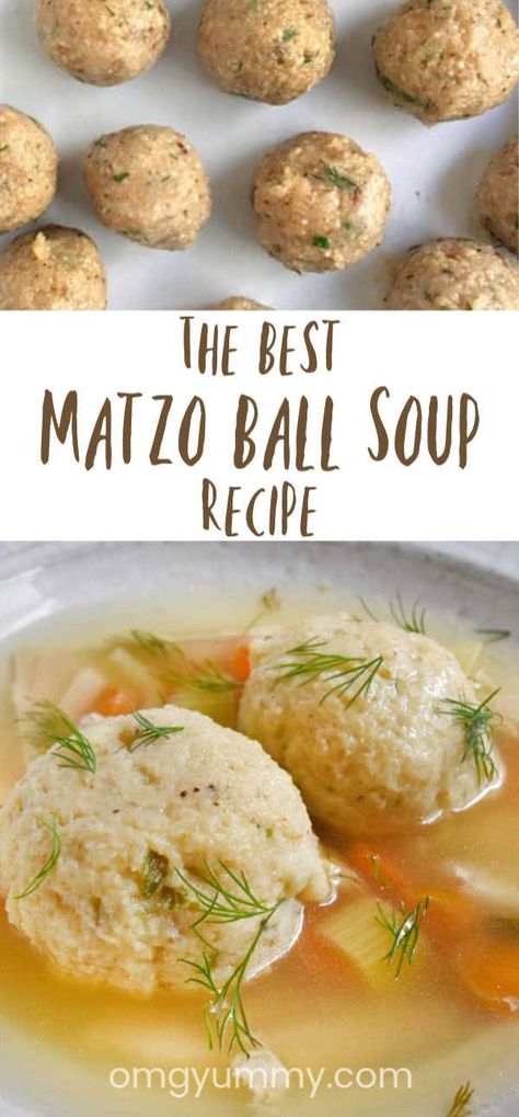 Motsaball Soup, Chicken Matzo Ball Soup Recipe, Matzah Ball Soup Recipe, Matzo Ball Recipe, Matzo Ball Soup Recipe, Matzah Ball Soup, Hanukkah Recipes, Soup Recipe Easy, Matzo Balls