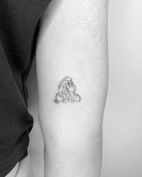 Eeyore Tattoo, Winnie The Pooh Tattoos, Brother And Sister Tattoo Ideas, Sister Tattoo Ideas, Strawberry Tattoo, Sister Tattoo, Petite Tattoos, Small Hand Tattoos, Brother And Sister