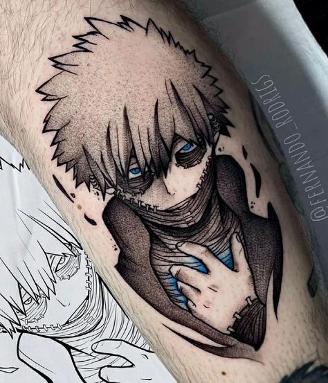 Dabi Tattoo Ideas, Mha Tattoos, My Hero Academia Tattoo, Dabi Tattoo, Matching Friend Tattoos, Tattoo Anime, Z Tattoo, Manga Tattoo, Anime Tattoo