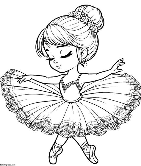 Ballet Coloring Pages, Quilling Frames, Ballerina Coloring, Ballerina Printable, Ballerina Coloring Pages, Chibi Coloring Pages, Sketches Ideas, Free Kids Coloring Pages, Kitty Images