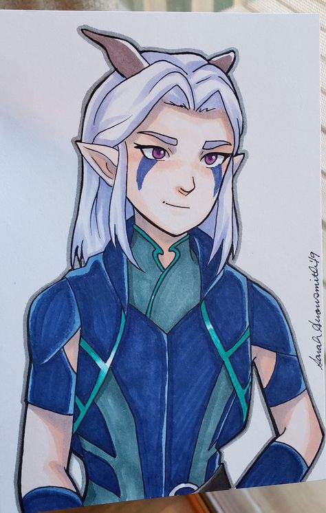 The Dragon Prince Drawing, The Dragon Prince Elf Oc, Rayla Dragon Prince Drawing, The Dragon Prince Rayla Drawings, Dragon Prince Rayla, Dragon Prince Season 3, Prince Drawing, Rayla Dragon Prince, 3d Pencil Drawings