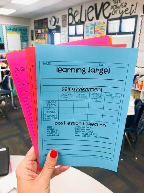 Makerspace Ideas, Student Self Assessment, Classroom Assessment, Assessment For Learning, Visible Learning, Learning Targets, 4th Grade Classroom, Effective Teaching, Instructional Strategies