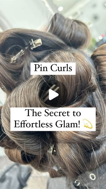 Diana Paulino on Instagram: "✨Let’s talk vintage vibes with a modern twist—pin curls aren’t just for your grandma’s era! These babies are THE answer to voluminous, long-lasting curls without the heat damage.🔥  ✨ Here’s why you should try them:  ✨ Heat-Free: No more frying your hair with curling irons—pin curls give you soft, bouncy curls while keeping your strands healthy.  ✨ Perfect for All Hair Types: Whether your hair is fine, thick, or somewhere in between, pin curls work like magic to add volume and shape. 🙌  ✨ Easy AF: You don’t need to be a pro! Grab some bobby pins, a bit of patience, and you’re good to go!  🔥 Pro Tip: Want more volume? Use a light mousse before setting the curls!  💬 Have you ever tried pin curls? Let’s chat about it in the comments! What’s your go-to heat-free How To Pin Curls, Soft Bouncy Curls, Easy Care Hairstyles, Lasting Curls, Curling Irons, Long Lasting Curls, Pin Curls, Go Pro, Bouncy Curls