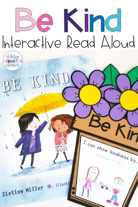 Read Alouds Kindergarten, Kindness In The Classroom, Spring Kindergarten Activities, 1st Grade Books, Kindness Lessons, Build Classroom Community, Social Emotional Learning Lessons, Books About Kindness, Emotional Books