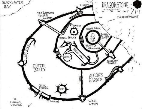 Dragonstone Map Dragonstone Castle, Game Of Thrones History, Game Of Thrones Castles, Castle Map, Asoiaf Fanart, Game Of Thrones Map, Got Map, Stone Game, Game Of Thrones Books