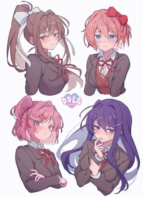 5 Anime, Cute Games, Doki Doki, Literature Club, Yandere Simulator, Indie Games, Visual Novel, Horror Game, الرسومات اللطيفة