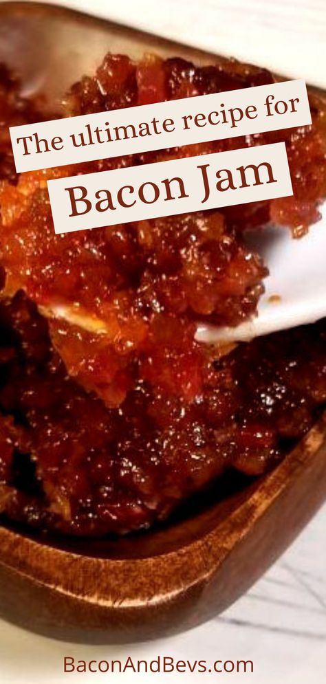 Recipe For Bacon Jam, Bacon Preserves, Bacon Chutney Recipes, Bacon Butter Recipe, Bacon Jam Recipes, Canned Bacon Jam Recipe, Candied Bacon Jam, Bacon Jelly, Onion Jelly