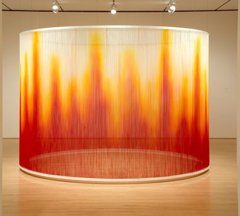 Teresita Fernández, Fire, 2005 · SFMOMA Artist Project, Jewish Museum, San Francisco Museums, Sculpture Installation, Land Art, Museum Of Modern Art, Metropolitan Museum Of Art, Installation Art, Ceramic Art