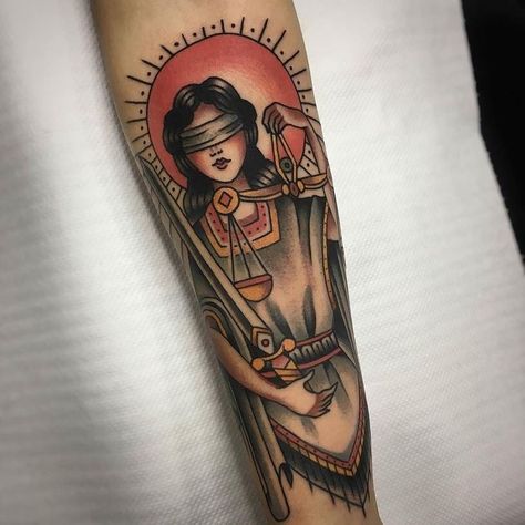 Lady Justice Tattoo, Scales Of Justice Tattoo, Justice Tattoo, Arm Tattoos Drawing, Libra Tattoo, Scale Tattoo, Lady Justice, Back Of Shoulder Tattoo, Hand Tattoos For Women