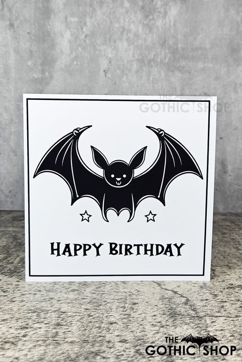 Gothic Shop, Card And Envelope, Black Image, White Card, Greetings Card, The White, Art Inspo, Texts, Birthday Cards