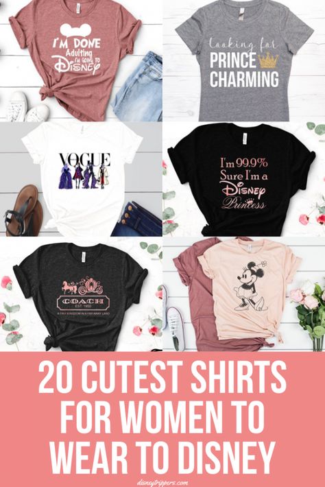 Cute Disney Shirts For Women, Best Disney Shirts, Packing For Disney, Outfits For Disney, Wear To Disney World, Disney Shirts For Women, Disney Mom Shirt, Disney Packing, Cute Disney Shirts