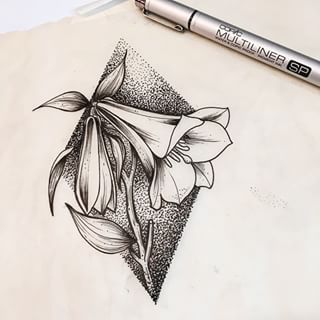 Copihue drawing, national flower of Chile by hamstter, dotwork Chilean Tattoo Ideas, Chile Tattoo Ideas, Chilean Tattoo, Dotwork Flower Tattoo, Dotwork Drawing, Floral Back Tattoos, National Flower, Job Tweets, Tattoo Desings