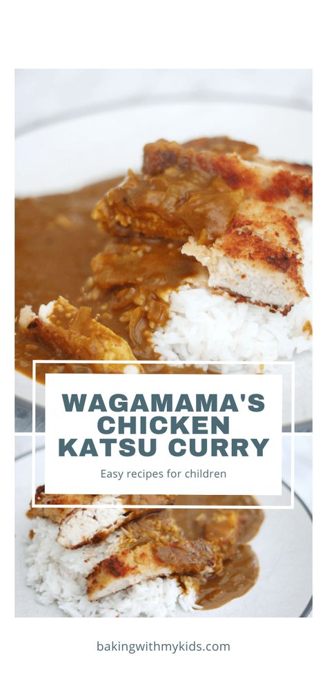 Wagamama shared the secrets of their famous chicken katsu curry so here's the recipe ready to make from scratch at home. And the best news is it's easy enough for kids to do. Easy Katsu Sauce, Curry Katsu Chicken, Golden Curry Recipe Chicken, Katsu Curry Recipe Wagamama, Japanese Chicken Katsu Curry, Easy Chicken Katsu Recipe, Japanese Curry From Scratch, Wagamama Katsu Curry, Katsura Curry