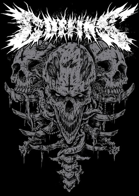 Coffins t-shirt design on Behance Arte Heavy Metal, Art Zine, Heavy Metal Art, Metal Shirts, Metal T Shirts, Gothic Design, Shirt Illustration, Beer Design, Work With Me