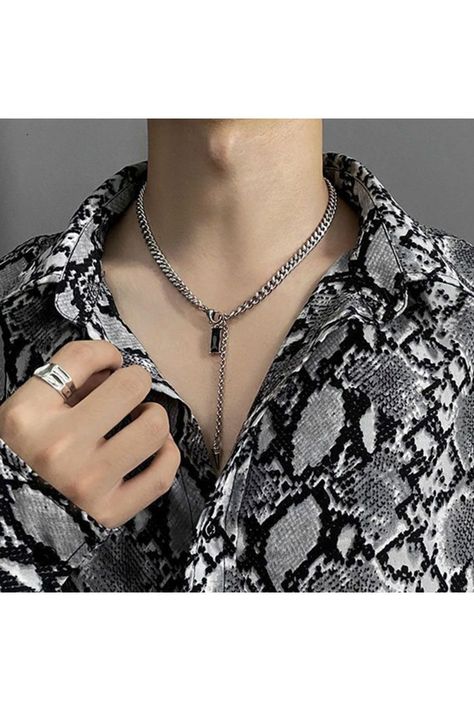 FREE SHIPPING !!! Occasion : Party. Compatibility : All Compatible. Shape \ Pattern : Square. Material : Metal. Chain Type : Link Chain. Style : TRENDY. Necklace Type : Pendant Necklaces. Gender : Men. Metals Type : Stainless Steel ,Titanium. Necklace Length : 45 8 cm. Weight : 24 g. Cuba Fashion, Men Personality, Hip Hop Accessories, Layer Chain, Trendy Necklace, Crystal Pendant Necklace, Layered Chains, Men Jewelry, Square Pendant