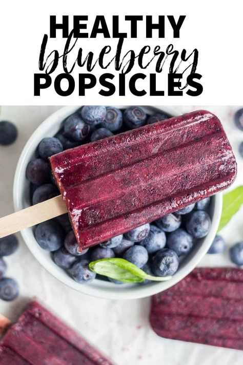 Blueberry Popsicle Recipes, Blueberry Yogurt Popsicles, Popcicles Recipes, Blueberry Popsicles, Fruit And Cream, Homemade Fruit Popsicles, Healthy Summer Treats, Healthy Popsicle Recipes, Frozen Treats Recipes