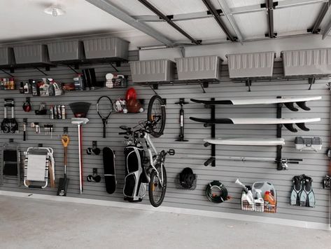 Garage Smart Wall Storage Solutions Garage Storage Wall Ideas, Garage Wall Storage System, Garage Tire Storage, Ikea Garage Storage, Garage Sports Equipment Storage, Inside Garage Ideas, Garage Wall Storage Ideas, Garage Organization Ideas Storage, Garage Storage Wall