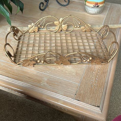 Vintage metal trays