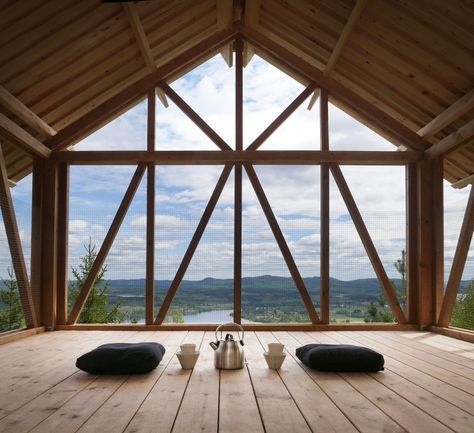 Sala Zen, Swedish Cabin, Yoga Sanctuary, Lookout Tower, Retreat House, Meditation Center, Peaceful Home, Loft House, Modern Windows