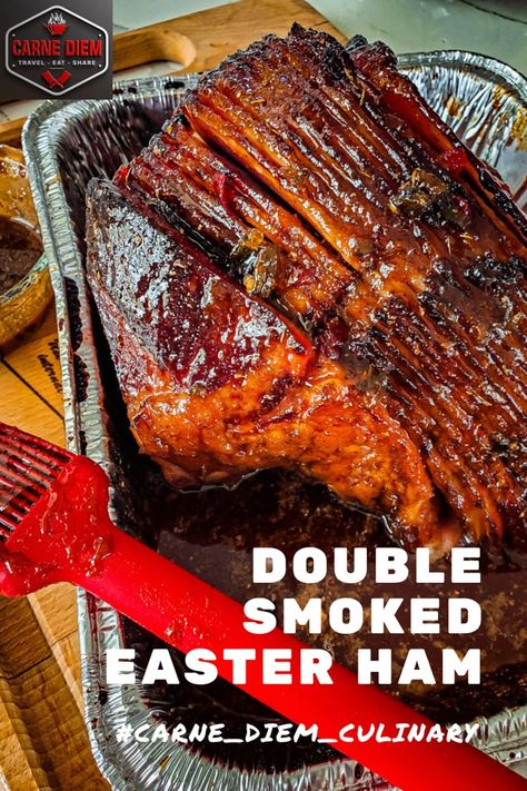 Spiral Ham On Smoker, Smoked Christmas Ham, Best Smoked Ham Recipe, Traeger Smoked Ham, Smoked Spiral Ham On Pellet Grill, Twice Smoked Ham, Ham On The Smoker, Smoked Ham Recipes, Smoked Spiral Ham