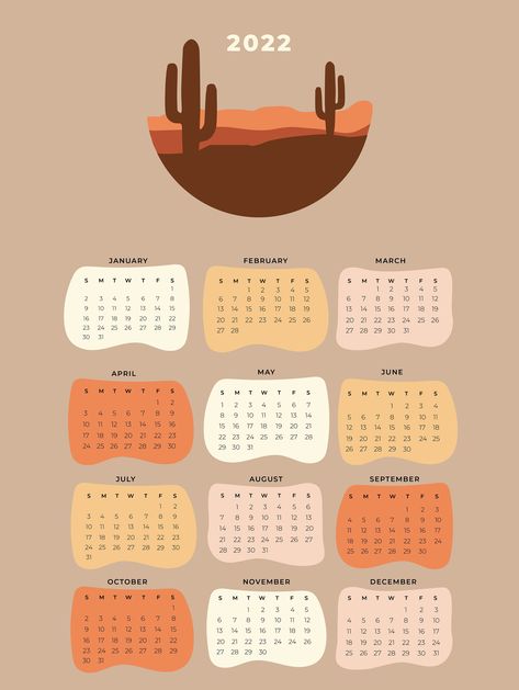 Monthly Wall Calendar, 2022 Calendar Aesthetic, 2023 Calendar Aesthetic, Western Calendar, Bullet Journal Calendrier, Poster Calendar, December Wallpaper, 2022 Wallpaper, Month January