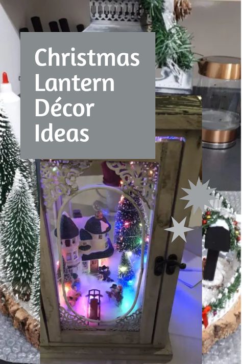 100+ Stunning DIY Christmas Lantern Décor Ideas Christmas Lanterns Decorated Diy, Christmas Lanterns Decorated, Christmas Lantern Decor Ideas, Diy Christmas Lantern, Lantern Christmas Decor, Christmas Gifts Crafts, Christmas Lantern, Small Lanterns, Christmas In Heaven