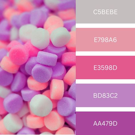 #color palette #colourcombinations #vibrantcolor February Color Palette, Romantic Color Palette, February Colors, Romantic Colors Palette, Colors Aesthetic, Purple Color Palettes, Bead Tips, Aesthetic Color, Birthday Unicorn