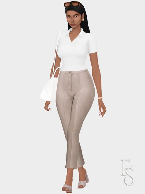 The Pinterest Series, Jasmine Tookes Edition Pt. 02 ☁️ Inspiration 01. Sunglasses | Top | Pants | Heels Inspiration 02. Dress | Undershirt | Heels Inspiration 03. Top | Pants | Purse | Heels Insp… Sims 4 Cc Jasmine, Cc Clothing The Sims 4, Jasmine Tookes Aesthetic, Sims 4 Cc Lookbooks Clothing, Styling Sweatpants, Ts4 Lookbook, Disney Princess Challenge, Sims Aesthetic, Aesthetic Lookbook