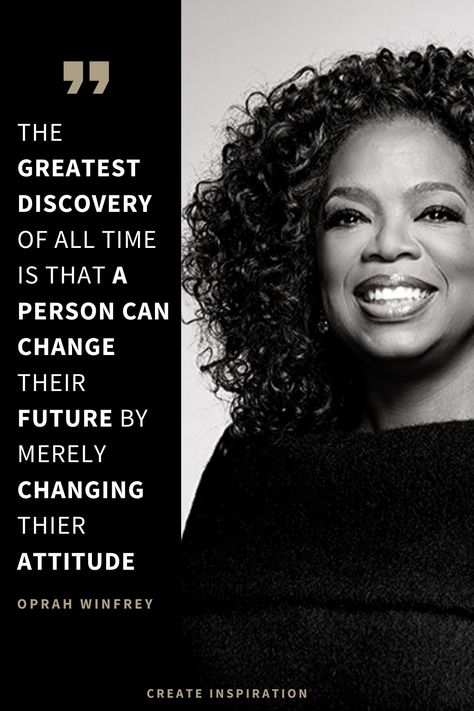 Oprah Aesthetic, Oprah Winfrey Quotes Motivation, Oprah Quotes Inspiration, Motivation Jar, Oprah Quotes, Successful People Quotes, Oprah Winfrey Quotes, Change Your Attitude, New Year Quotes