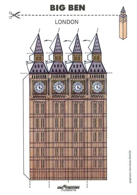 L'Instant Durable | Organisation | V&A Explore the Collections Big Ben Model, Paper Model Template, Model Template, Toy Catalogs, House Template, Fantasy Role Playing, Big Ben London, Paper Model, Windsor Castle